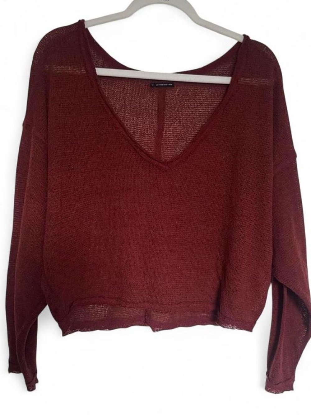 Urban outfitters burgundy knit sweater top